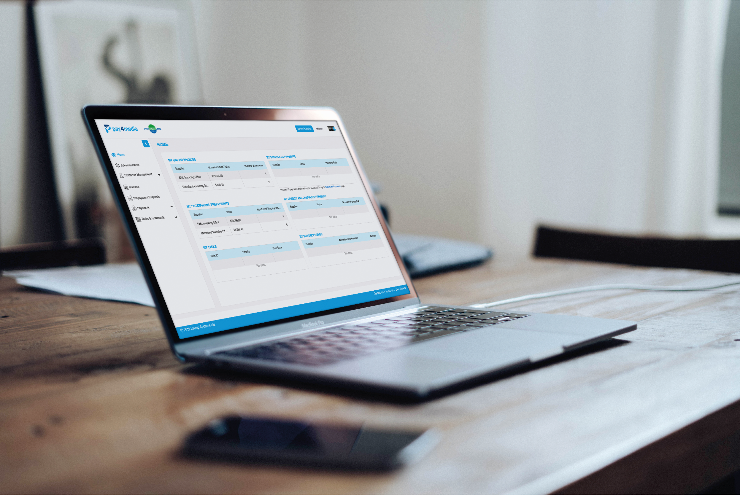 Lineup Launches Self Service Payment Portal at Canada’s Leading Media Group